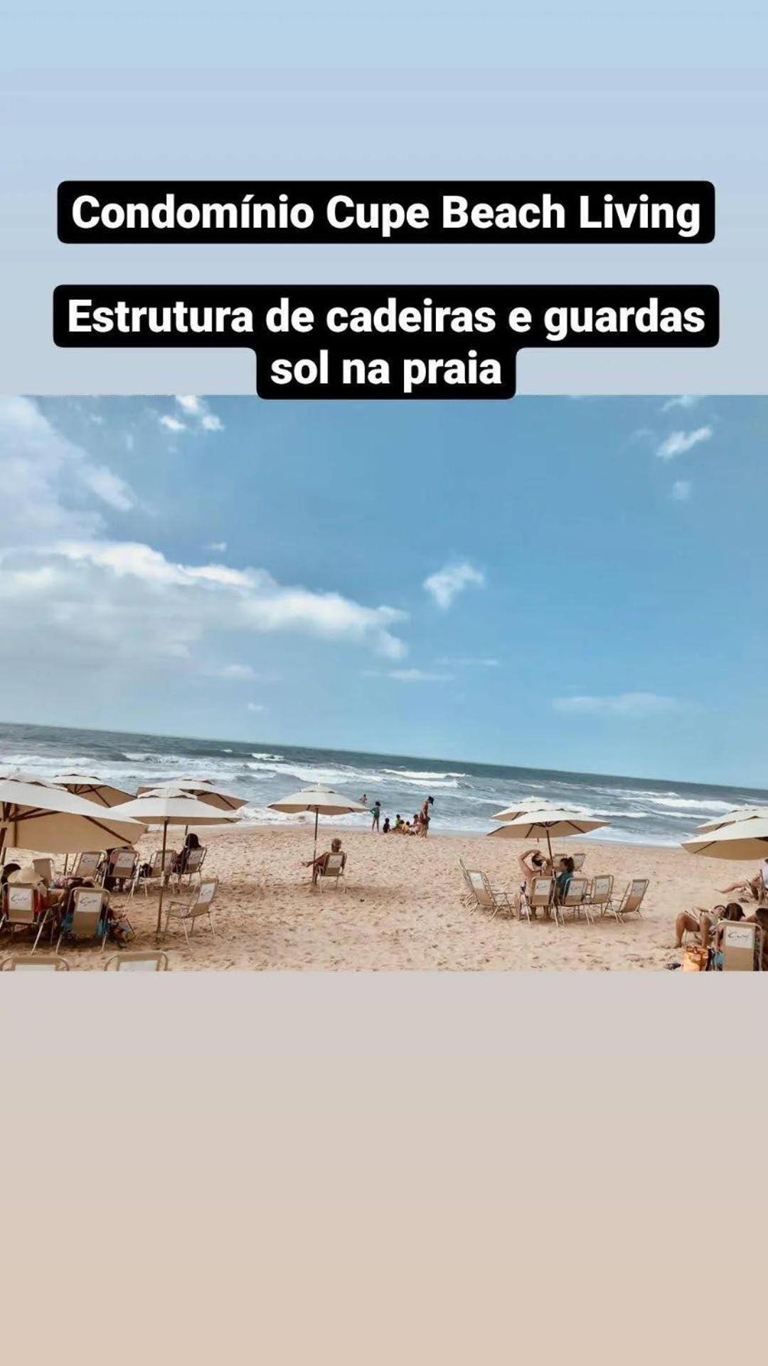Luxuoso Flat 3 Quartos, Terreo, No Cupe Beach Living - Beira Mar De Pôrto das Galinhas Exterior foto