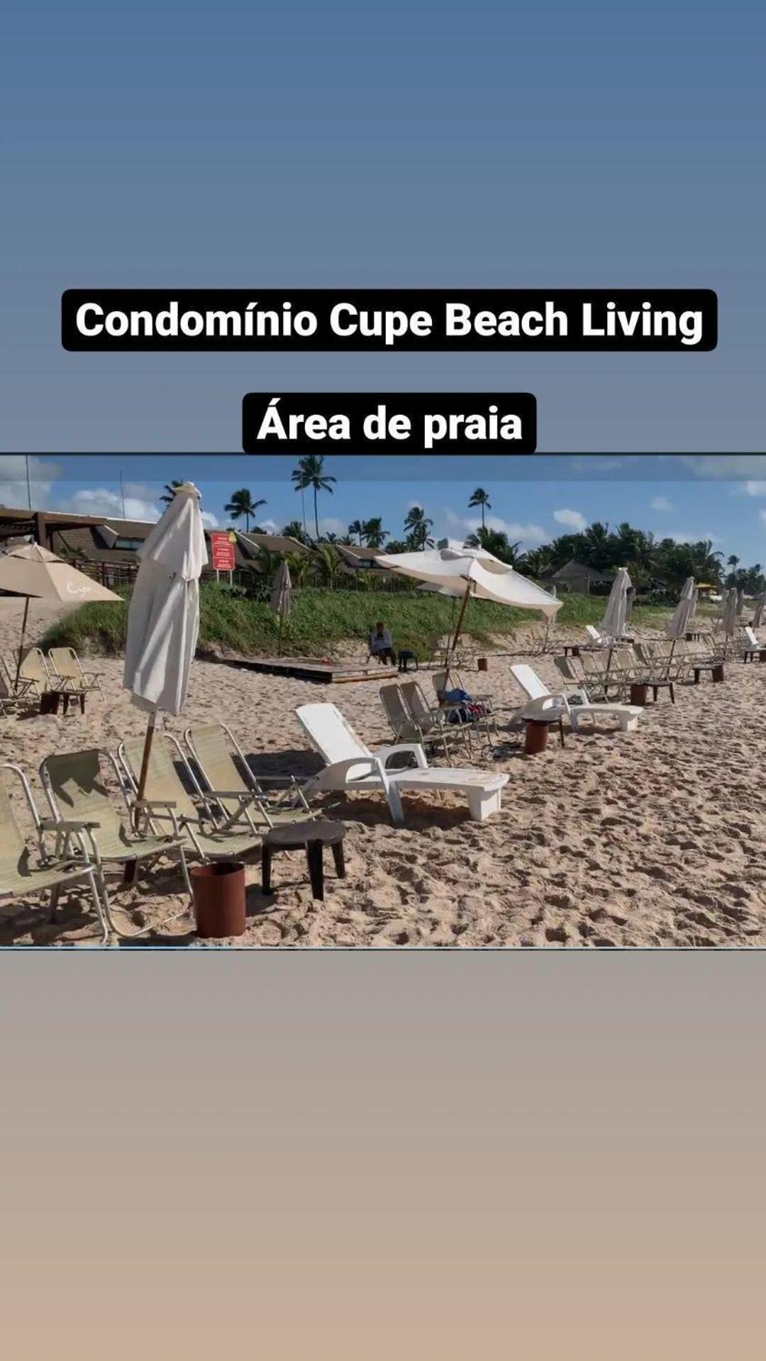 Luxuoso Flat 3 Quartos, Terreo, No Cupe Beach Living - Beira Mar De Pôrto das Galinhas Exterior foto