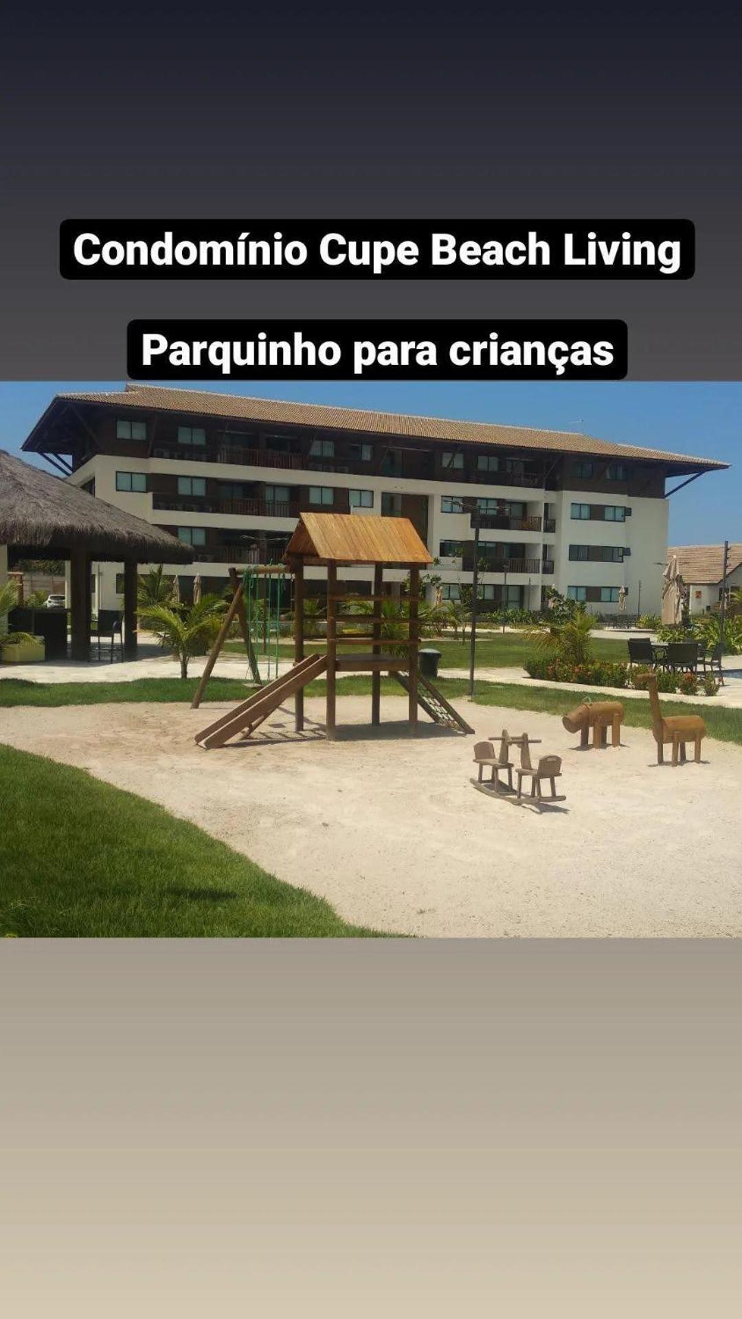 Luxuoso Flat 3 Quartos, Terreo, No Cupe Beach Living - Beira Mar De Pôrto das Galinhas Exterior foto