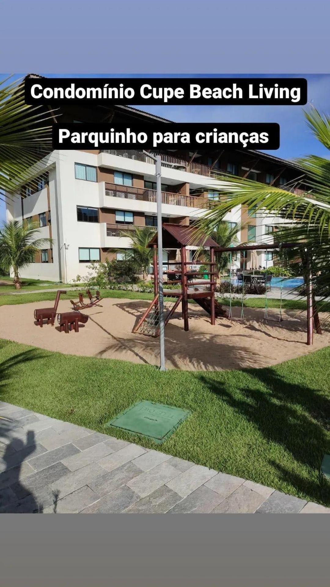 Luxuoso Flat 3 Quartos, Terreo, No Cupe Beach Living - Beira Mar De Pôrto das Galinhas Exterior foto